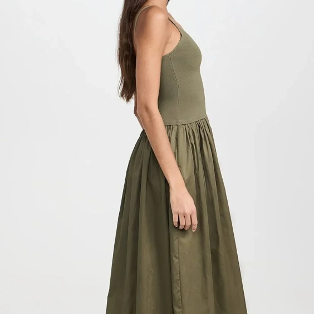 La Ligne Knit Combo Dress with Poplin Skirt - Picture 8 of 8